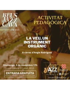 REUS JAZZ CAVA: La Voz, un Instrumento Orgánico (actividad pedagógica) | 05-11-2023